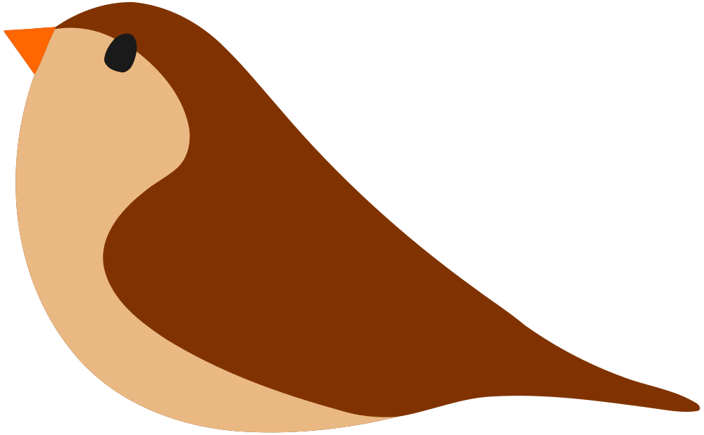 OnlineLabels Clip Art - Simple Bird 2